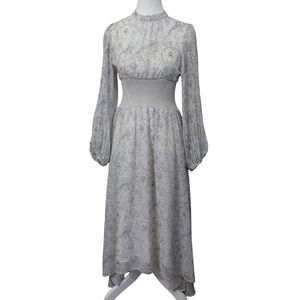 Mercuryduo - Floral Ribbed Waist Dress